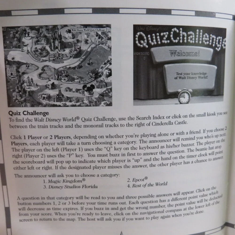Walt Disney World EXPLORER  Computer Game OUT OF DATE SOFTWARE